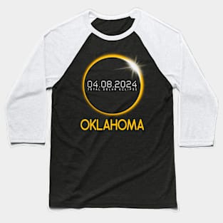 OKLAHOMA Totality Total Solar Eclipse April 8 2024 Baseball T-Shirt